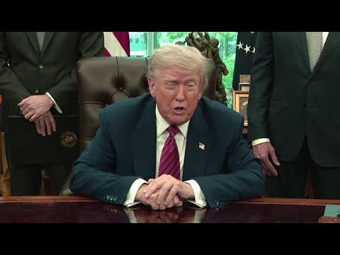 Trump says he’s not looking for a tariff deal with EU