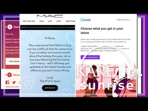 'Companies are looking at consumers as people' allowing people to opt out of Mother's Day marketing