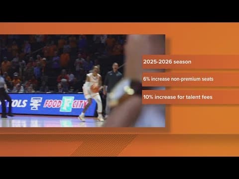 Ticket prices to go up for basketball games at Food City Center