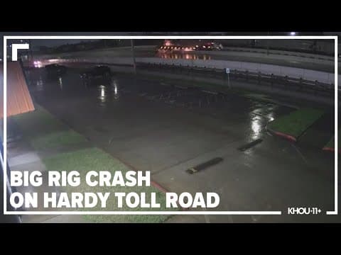 Video: Major big rig crash caught on surveillance camera