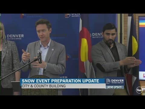 Alcalde discute planes de Denver antes de poderosa tormenta invernal
