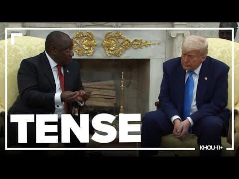 Rampaphosa pushes back on Trump's allegations that white farmers are being killed in South Africa