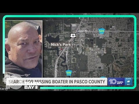 Day 2: Search continues for missing boater in Pasco County