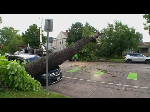 Storm system moves East, leaving damage