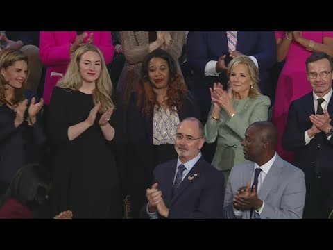 President Biden recognizes Latorya Beasley of Alabama when referencing IVF treatments