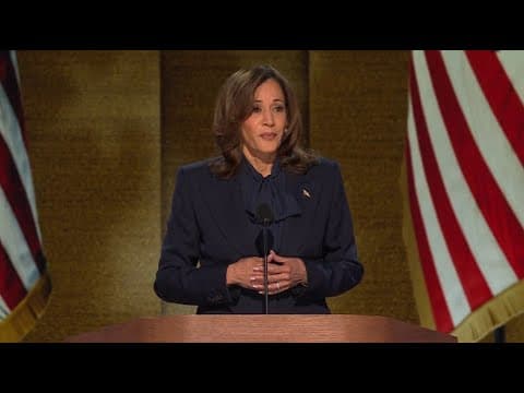 Kamala Harris accepts the 2024 Democratic presidential nomination