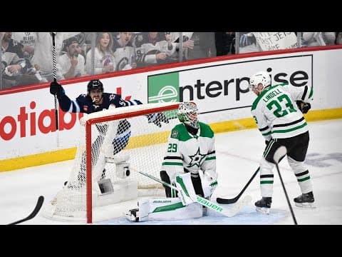 Dallas Stars vs. Winnipeg Jets | Pete DeBoer, players post-game interviews after Game 2 loss