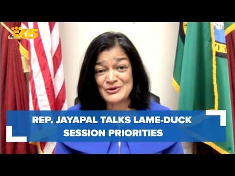 Rep. Jayapal shares her priorities for lame-duck session