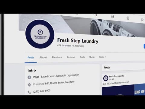 Retired Maryland cop opens free mobile laundry service