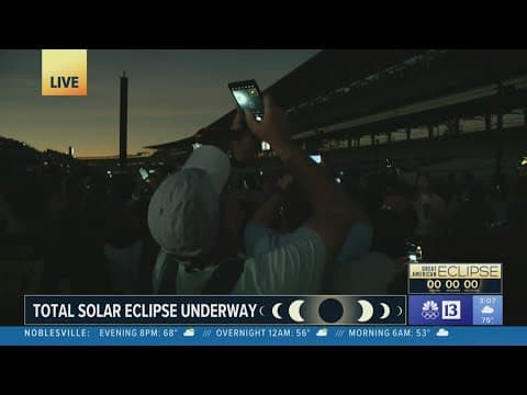 WATCH: Total solar eclipse happens in Indianapolis and Central Indiana