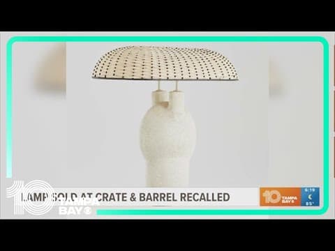 Crate & Barrel lamp recalled over safety concerns