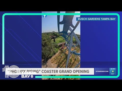 Phoenix Rising rollercoaster at Busch Gardens has grand opening