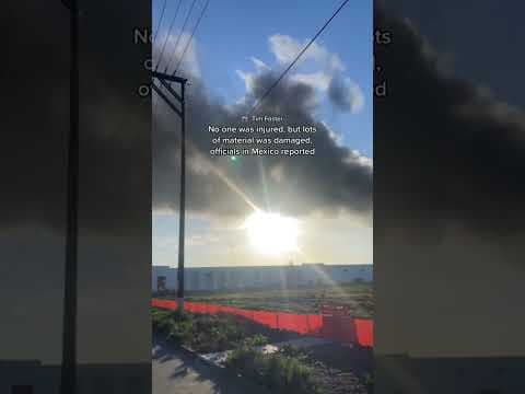 A factory caught fire in Tijuana, Mexico, sending smoke over San Diego. #fire #sandiego #mexico
