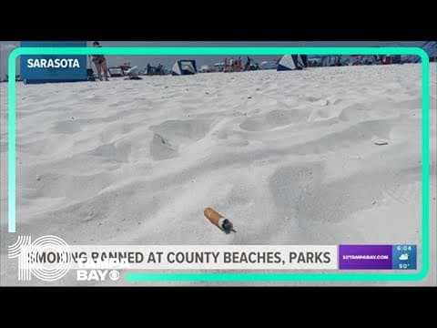 Sarasota County commissioners approve ban on smoking at beaches, parks