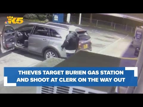 Burglary at Burien gas station caught on camera