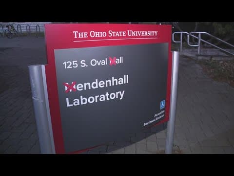 Ohio State crossing out M's in preparation for 'The Game'