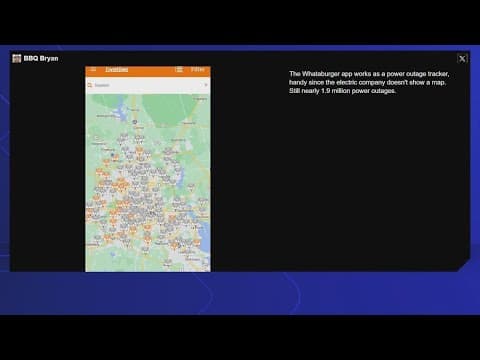 VERIFY: Yes, The Whataburger app can track where power is restored at their restaurants