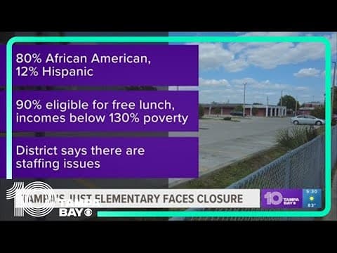 Proposal to close Just Elementary in West Tampa sparks outrage in Black community