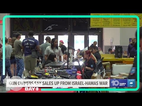 Florida Gun Show owners see uptick in sales since Israel-Hamas war began