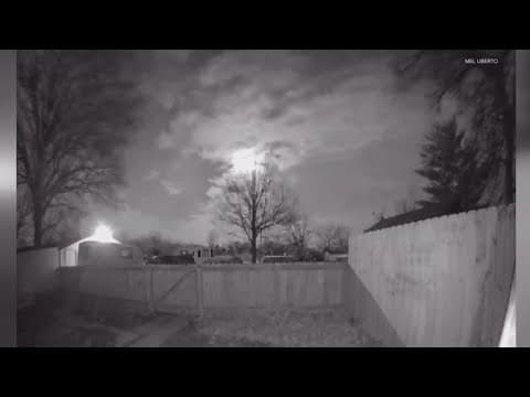 What was the loud boom and flash in the sky this morning?