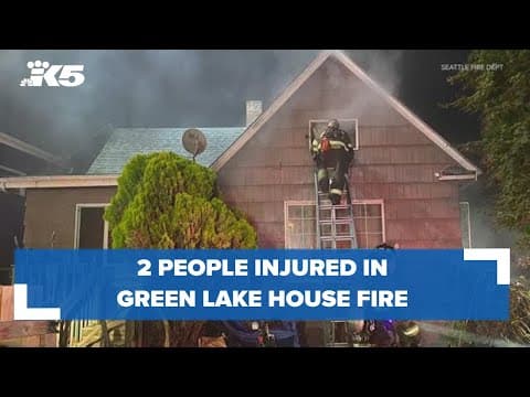 2 people injured in house fire near Seattle's Green Lake neighborhood