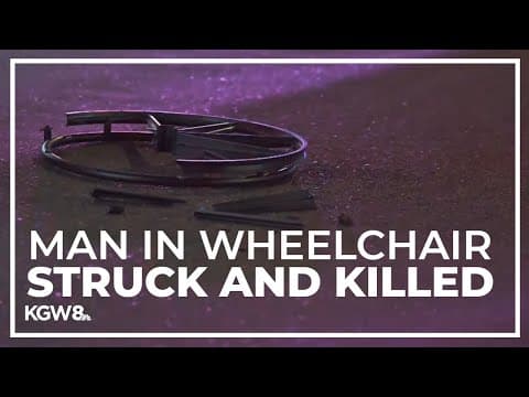 Man in wheelchair killed in hit-and-run crash on Northeast 82nd Avenue in Portland