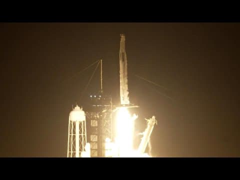 Space X's Polaris Dawn rocket blasts off from Cape Canaveral