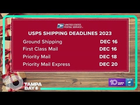 Mark your calendar! Holiday shipping deadlines for 2023