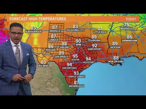 DFW Weather: Highs remain in the 90s through next week