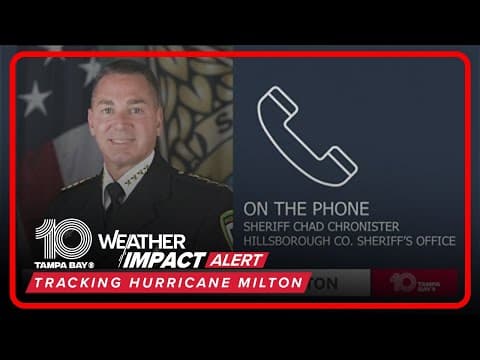Hillsborough County Sheriff Chad Chronister provides update on Hurricane Milton preparation efforts