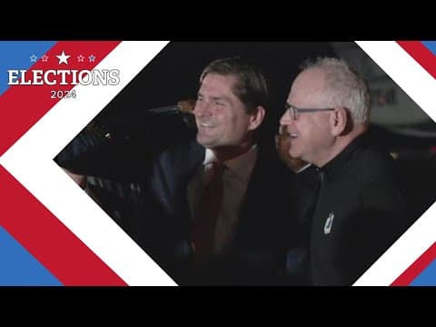 Democratic VP candidate Tim Walz visits Seattle