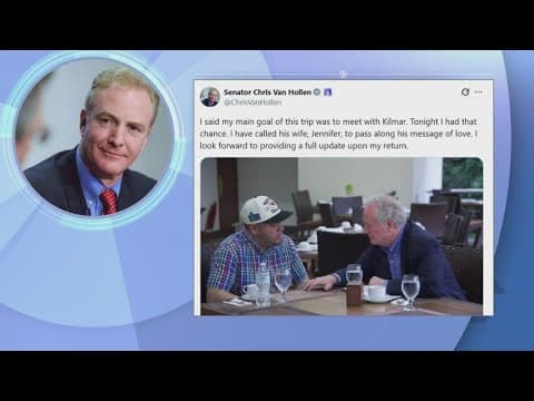 Sen. Chris Van Hollen meets with Kilmar Abrego Garcia as Trump fights to keep him in El Salvador