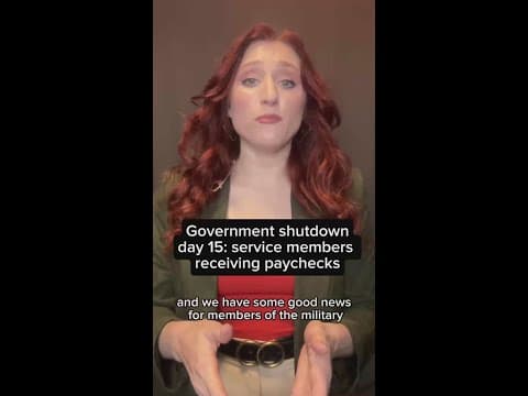 Service members will receive paychecks as government shutdown enters day 15