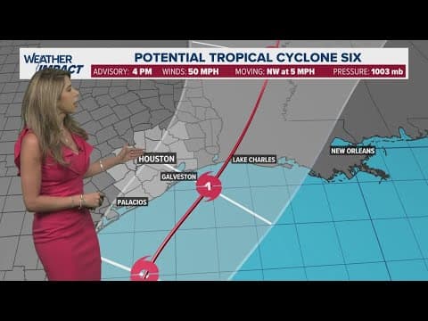 Tropical update: PTC 6 expected to become a hurricane in the Gulf of Mexico