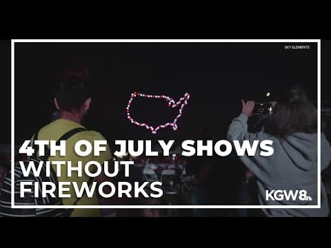 Oregon cities opting for 4th of July drone shows without fireworks