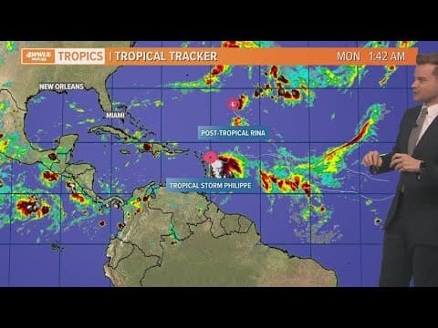 Monday morning tropical update: Tropical Storm Philippe forecast to become a hurricane