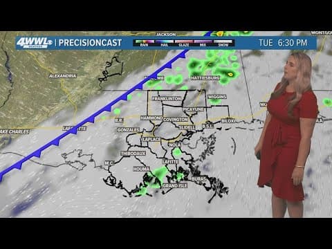 New Orleans Weather: Warm with some rain on Tuesday, cooler rest of week