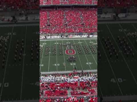 Ohio State Marching Bands pays tribute Led Zeppelin during halftime show #shorts