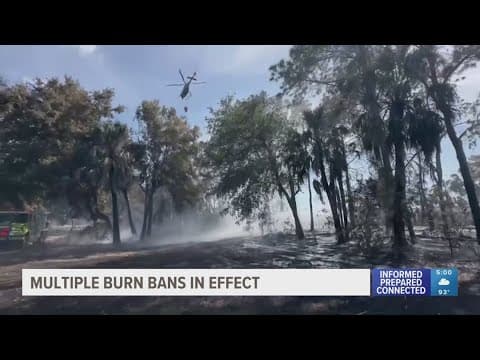 Multiple burn bans are in effect across Florida