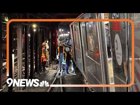 NYC Subway Cars Collide, Derail