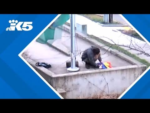 Man allegedly burned Pride flag, damaged Seattle school flagpole