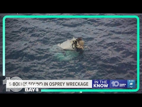 Divers have found wreckage, remains from Osprey aircraft that crashed off Japan, US Air Force says