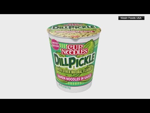 Cup Noodles launches limited edition dill pickle ramen
