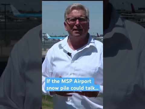 If the MSP Airport snow pile could talk, here’s what John Croman thinks it would say #shorts #kare11