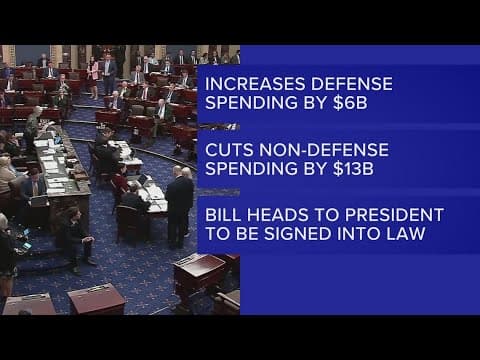 Senate approves funding bill hours before shutdown deadline, sending to Trump for signature