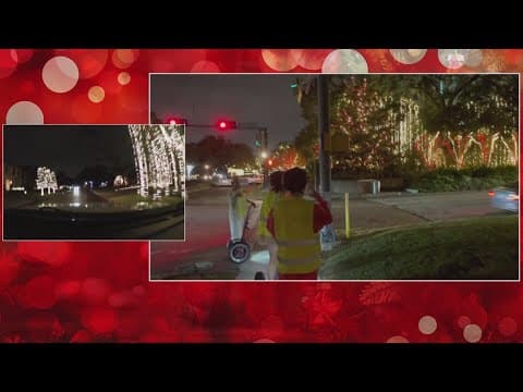 Houston's River Oaks neighborhood sparkles with Christmas lights