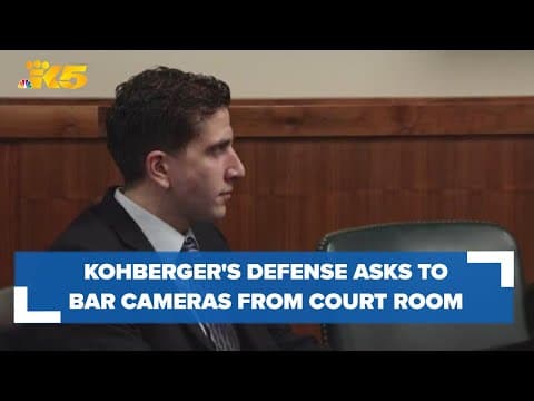 Defense for Bryan Kohberger files motion to remove cameras from the courtroom