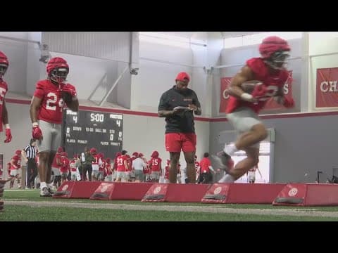 Day 2 of Ohio State spring practice: QBs, running backs talk about season ahead