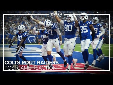 Jonathan Taylor runs for 3 TDs as Colts rout Raiders 40-6 | Postgame Reaction | 13Sports