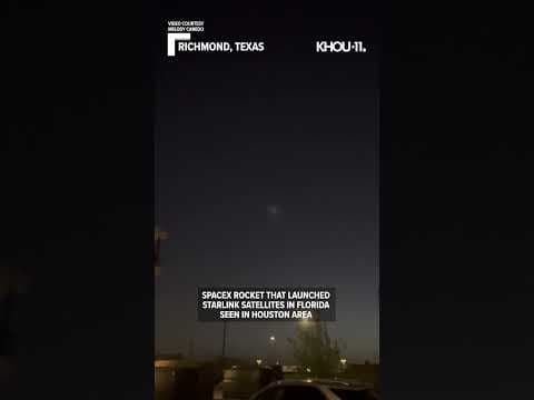 VIDEO: SpaceX rocket seen in Houston area